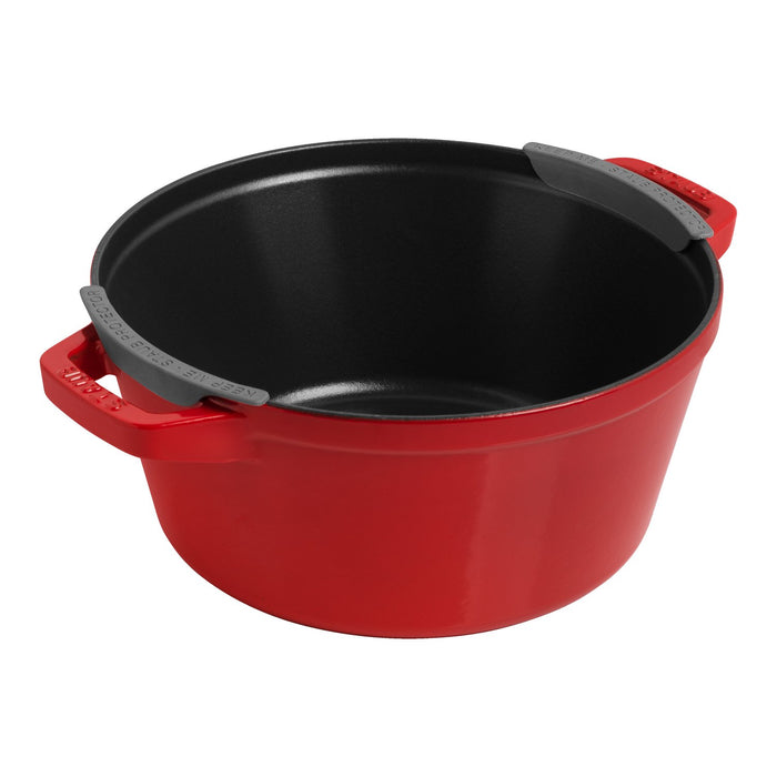 STAUB Kochtopfset, 3-tlg | Kirsch-Rot | rund | Gusseisen