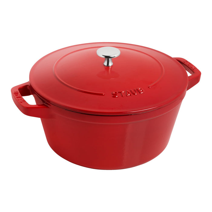 STAUB Kochtopfset, 3-tlg | Kirsch-Rot | rund | Gusseisen