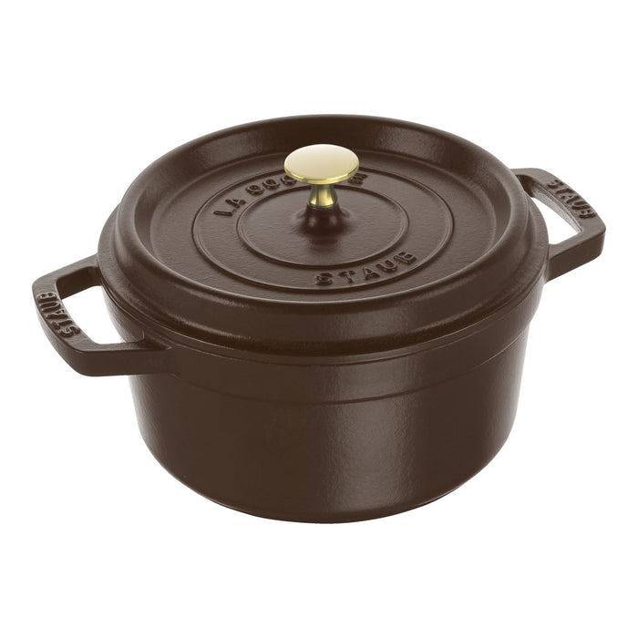 STAUB Cocotte, 20 cm | Chocolate | rund | Gusseisen