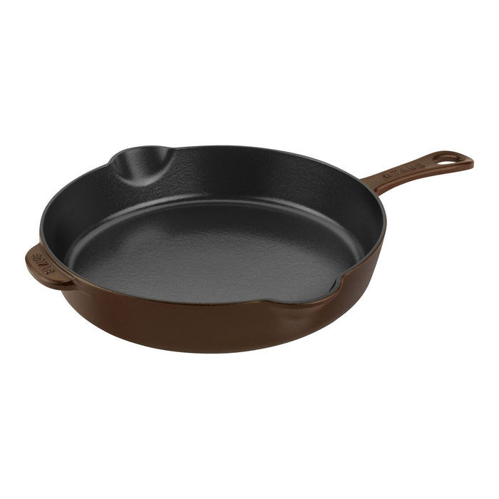STAUB Bratpfanne Traditionell, 28 cm | Gusseisen | Chocolate | rund