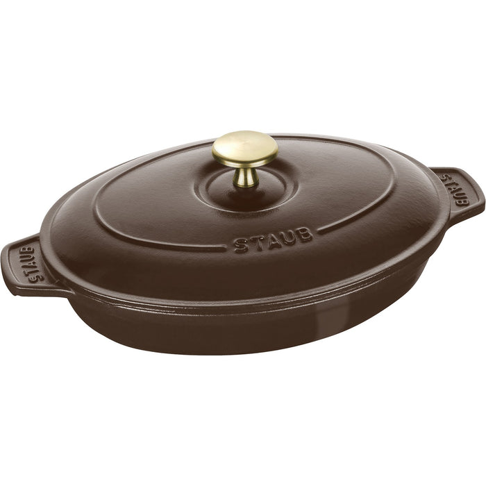 STAUB Ofenform mit Deckel, 23 cm | Gusseisen | Chocolate