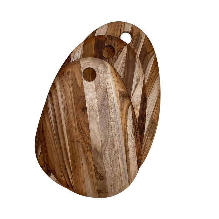 TEAKHAUS Ovales Schneidebrett, L