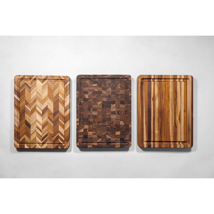 TEAKHAUS Herringbone Schneidebrett Extradick (M)