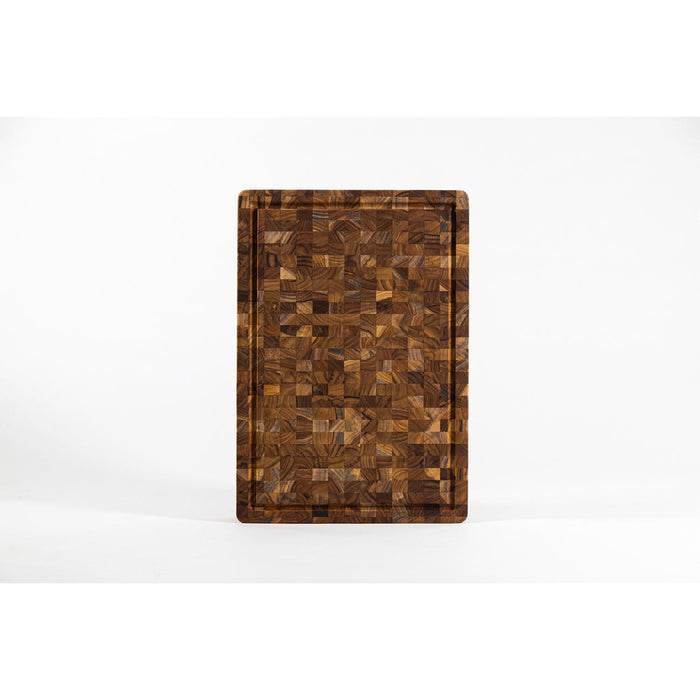 TEAKHAUS Butcher Block mit Saftkanal, extra Dick