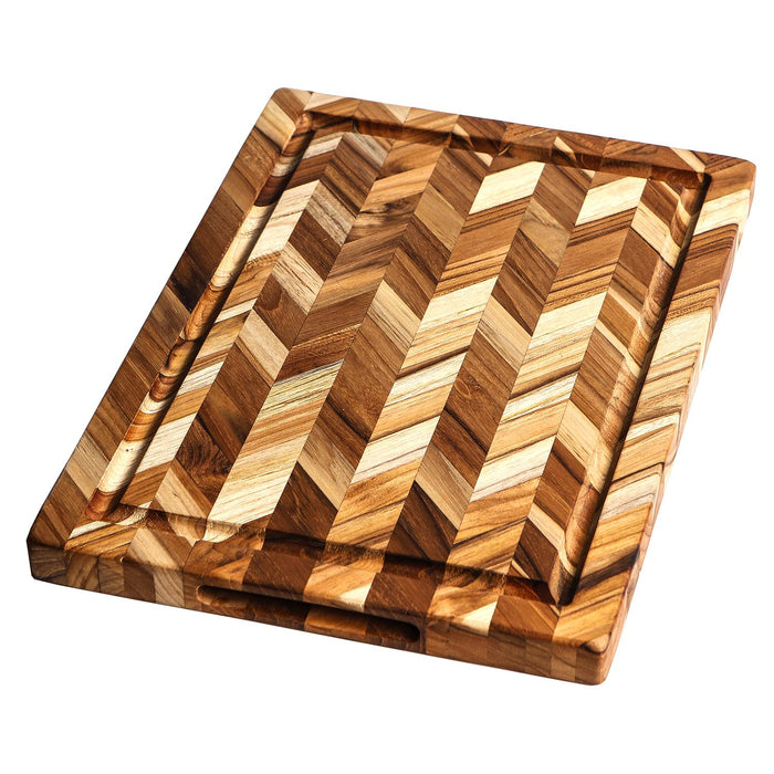 TEAKHAUS Herringbone Schneidebrett, M