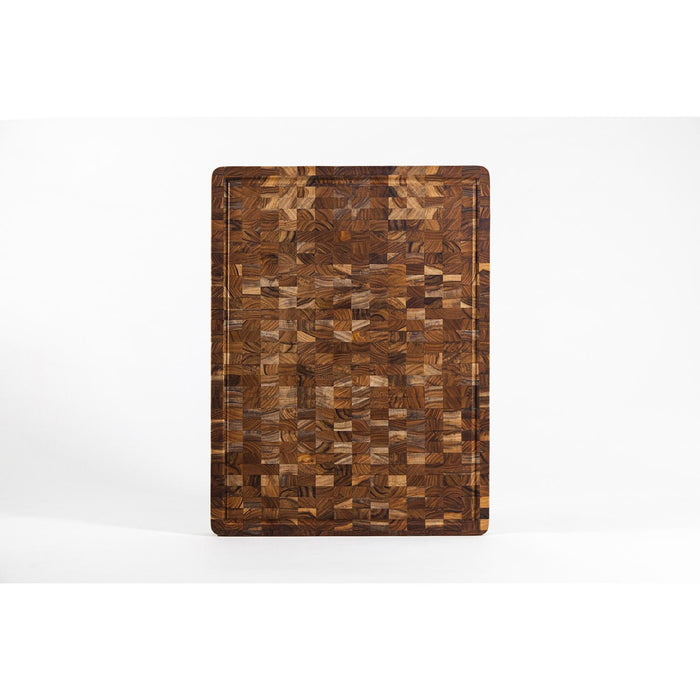 TEAKHAUS Butcher Block mit Saftkanal, L