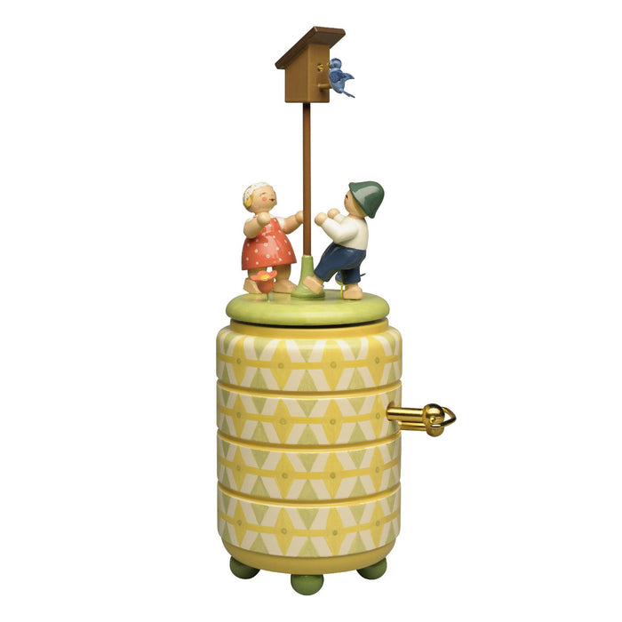 Wendt & Kühn Spieldose „Starkasten“ mit zwei Kindern, Der Vogelfänger bin ich ja