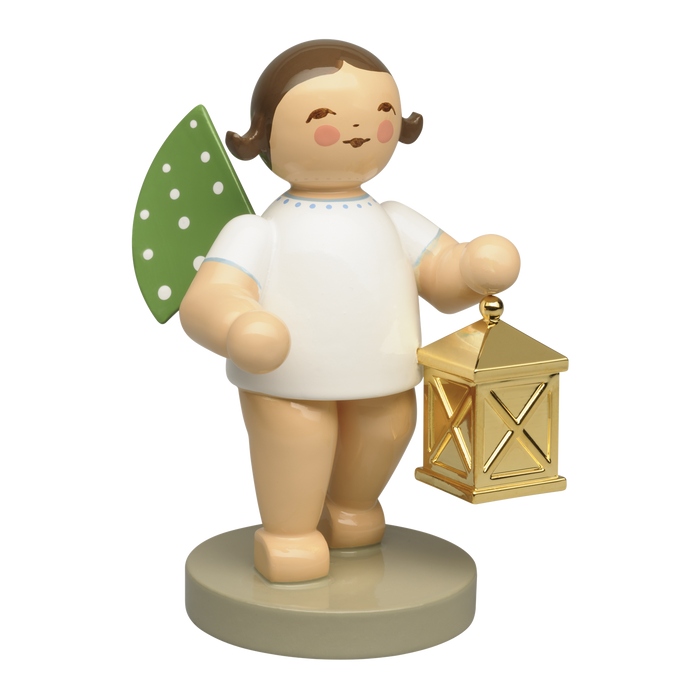 Wendt & Kühn Weggefährte, Engel mit Laterne - vergoldet