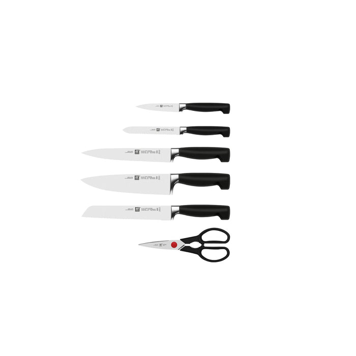 ZWILLING Selbstschärfender Messerblock, 7-tlg | Esche | Braun
