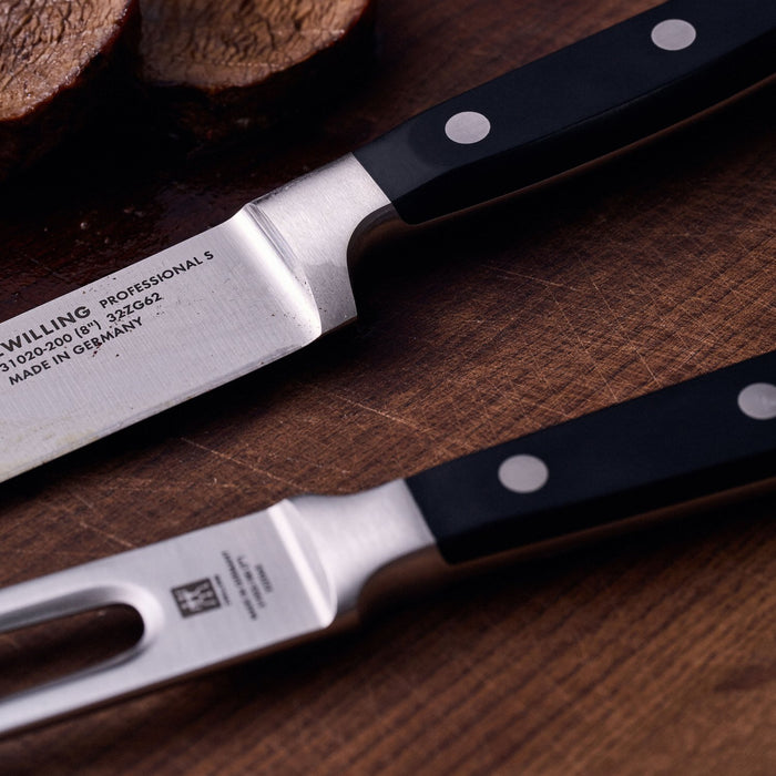 ZWILLING Messerset, 2-tlg | Fleischmesser 20 cm & Fleischgabel 18 cm