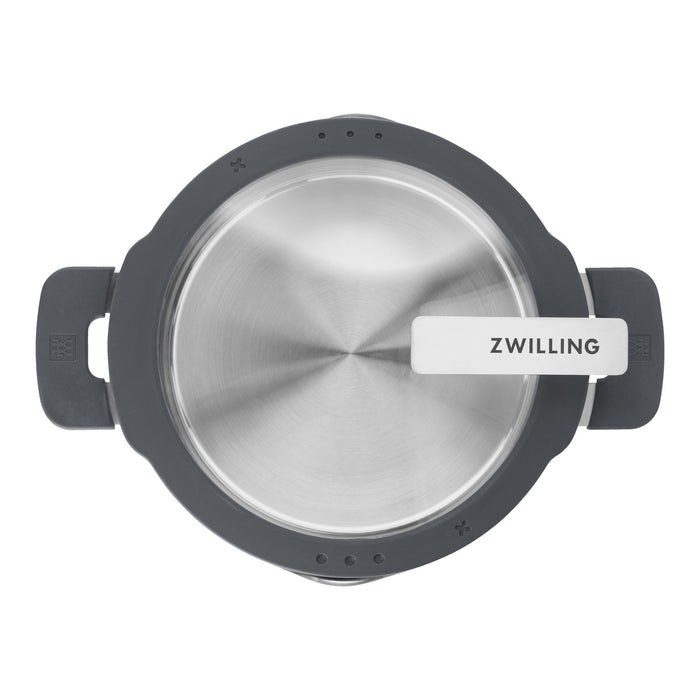 ZWILLING Kochtopfset, 4-tlg | Steinoptik Grau | Edelstahl