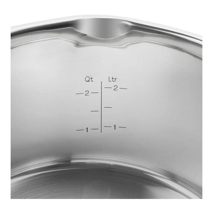 ZWILLING Kochtopfset, 4-tlg | Steinoptik Grau | Edelstahl