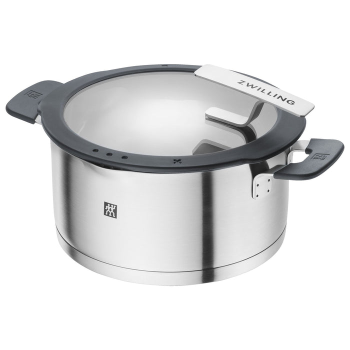 ZWILLING Kochtopfset, 5-tlg | Steinoptik Grau | Edelstahl