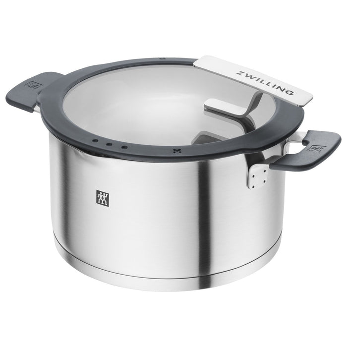ZWILLING Kochtopfset, 5-tlg | Steinoptik Grau | Edelstahl