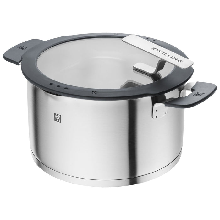 ZWILLING Kochtopfset, 5-tlg | Steinoptik Grau | Edelstahl