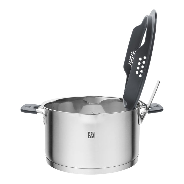 ZWILLING Kochtopfset, 4-tlg | Steinoptik Grau | Edelstahl