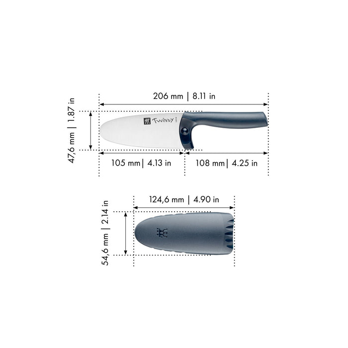 ZWILLING Kochmesser, 10 cm | Blau
