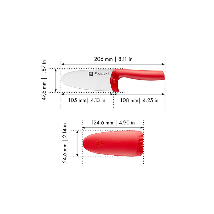 ZWILLING Kochmesser, 10 cm | Rot