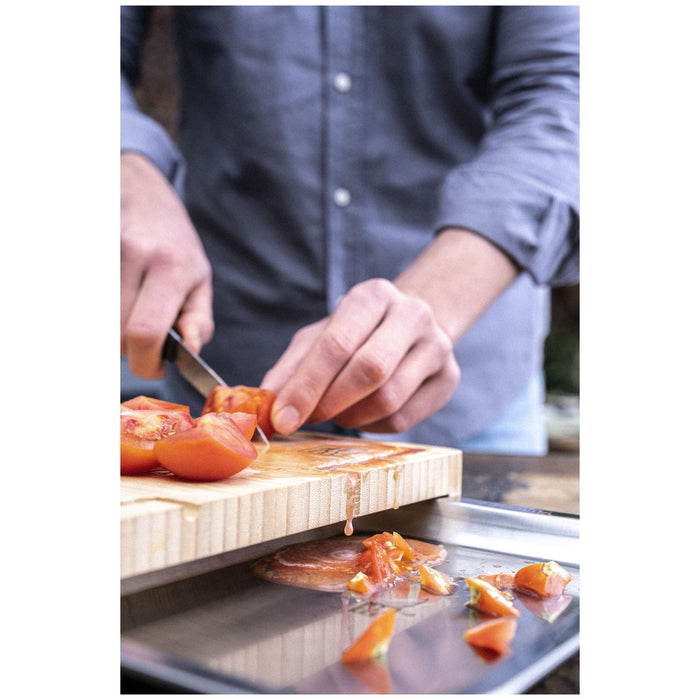 ZWILLING Schneidbrett mit Auffangschale, 39 cm x 30 cm | Bambus