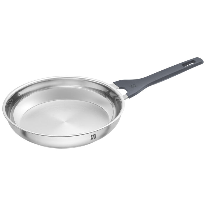 ZWILLING Bratpfanne, 24 cm | Steinoptik Grau | 18/10 Edelstahl