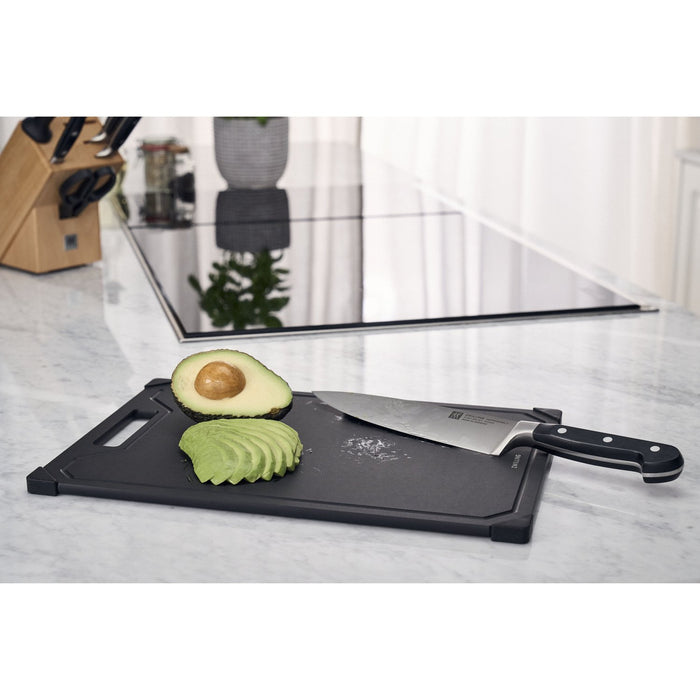 ZWILLING Schneidbrett, 37 cm x 25 cm | Schwarz | Fiberholz