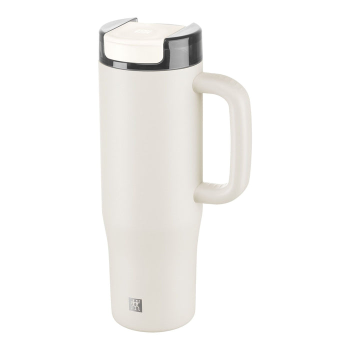 ZWILLING Thermobecher mit Strohhalm, 900 ml | Edelstahl | Cream