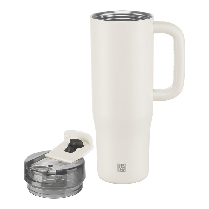 ZWILLING Thermobecher mit Strohhalm, 900 ml | Edelstahl | Cream