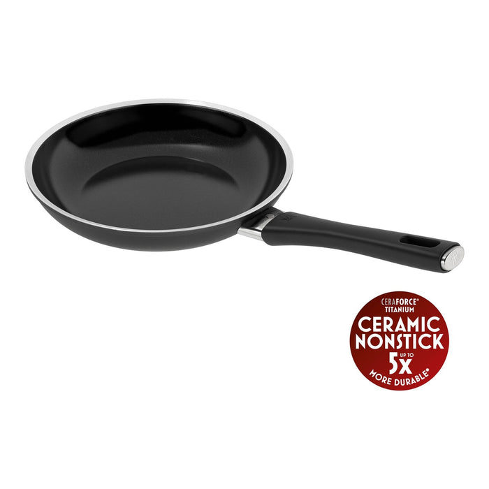 ZWILLING Bratpfanne, 24 cm | rund | Aluminium | Titanverstärkte keramische Antihaftbeschichtung